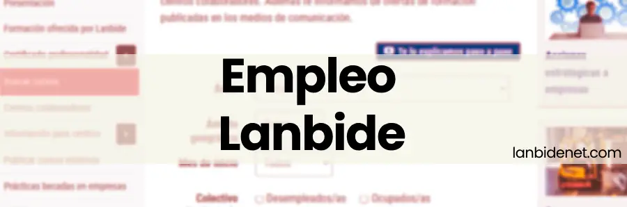 Ofertas de empleo en Lanbide